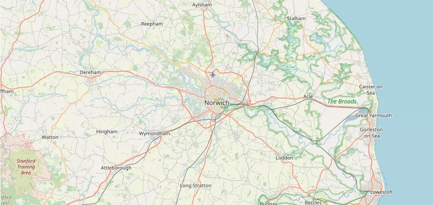 Map of the Norwich area we cover